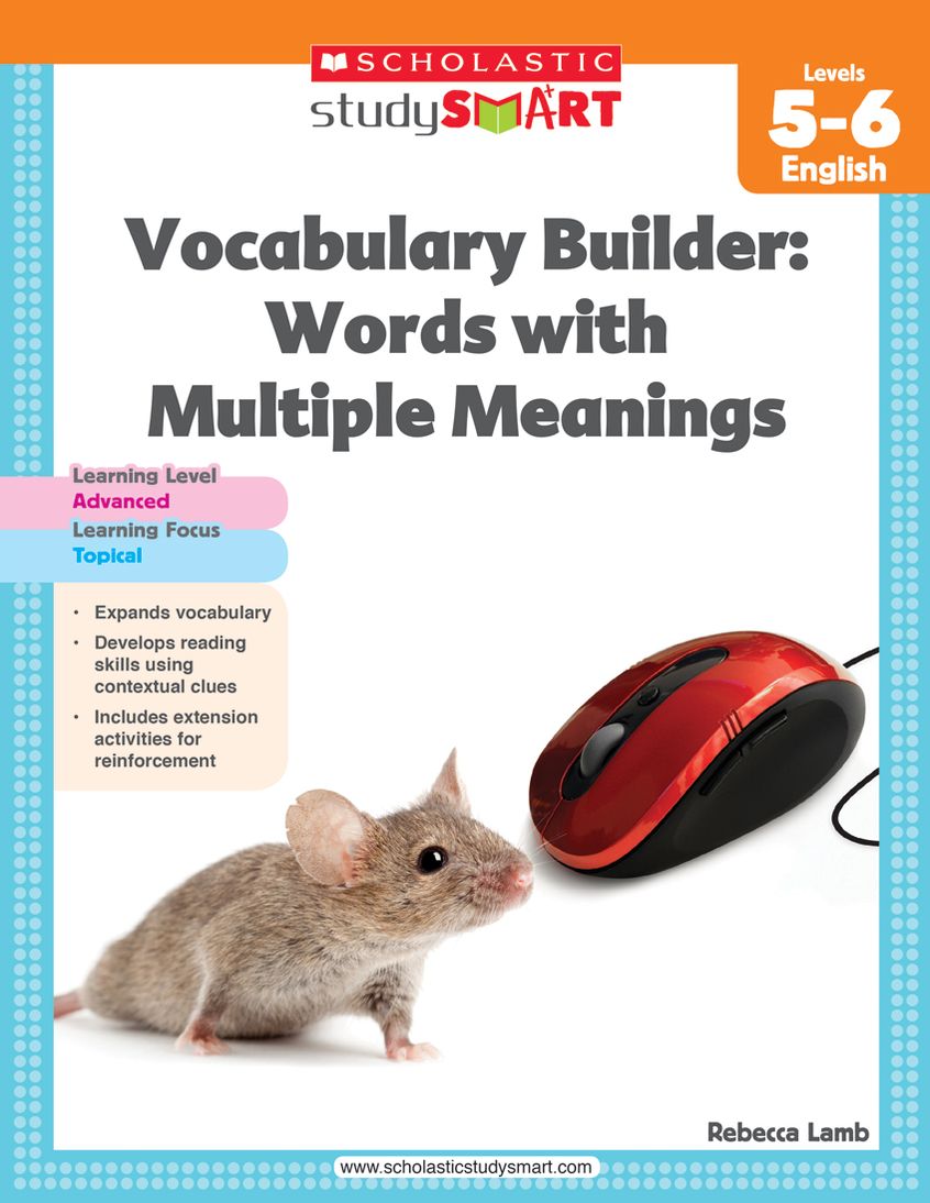 Scholastic Study Smart Vocabulary Builder: Words with Multiple Meanings Level 5-6 (PagePerfect NOOK Book)