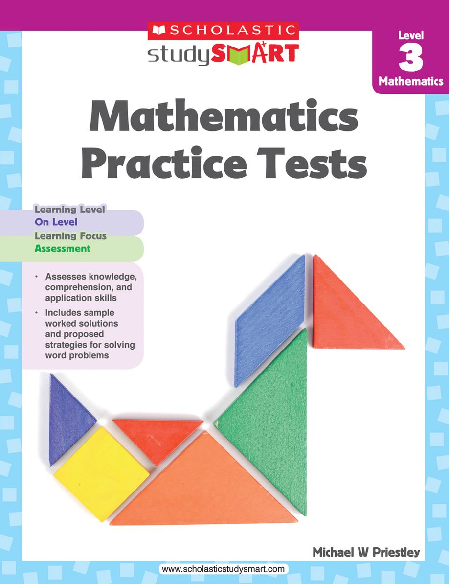 Scholastic Study Smart Mathematics Practice Tests Level 3 (PagePerfect NOOK Book)