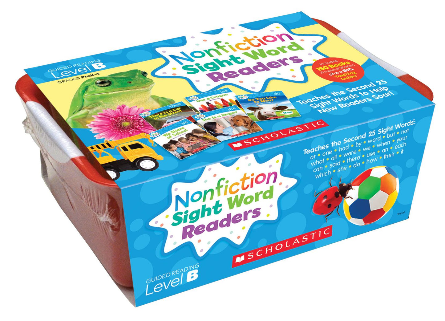 Nonfiction Sight Word Readers Classroom Tub Level B: Teaches the Second 25 Sight Words to Help New Readers Soar!
