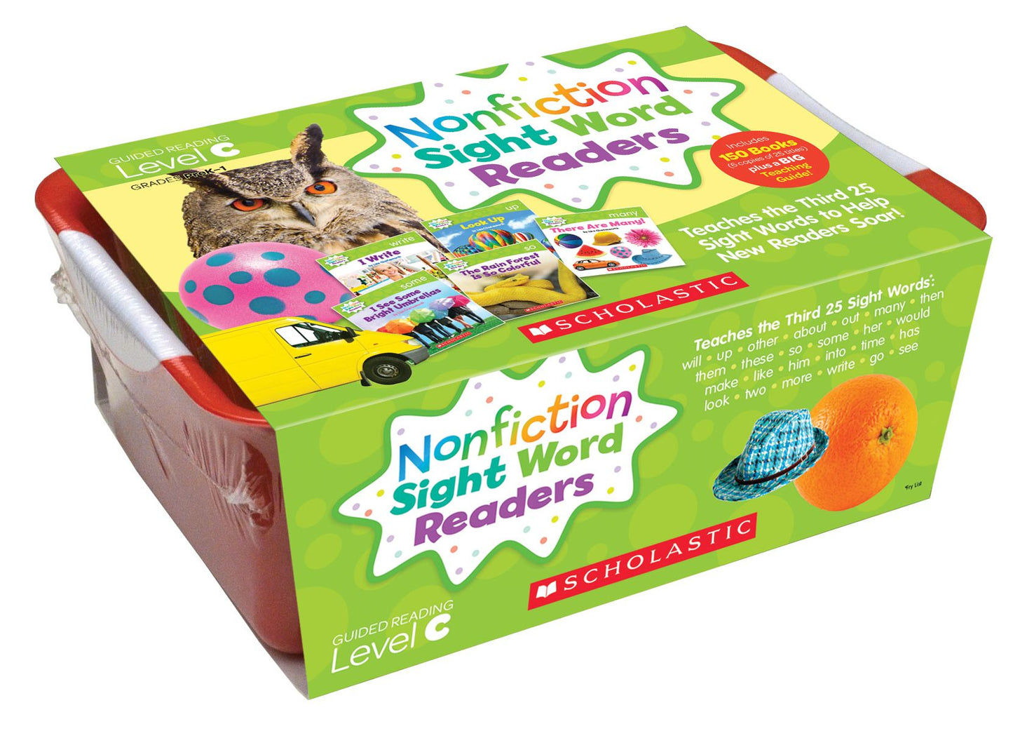 Nonfiction Sight Word Readers Classroom Tub Level C: Teaches the Third 25 Sight Words to Help New Readers Soar!