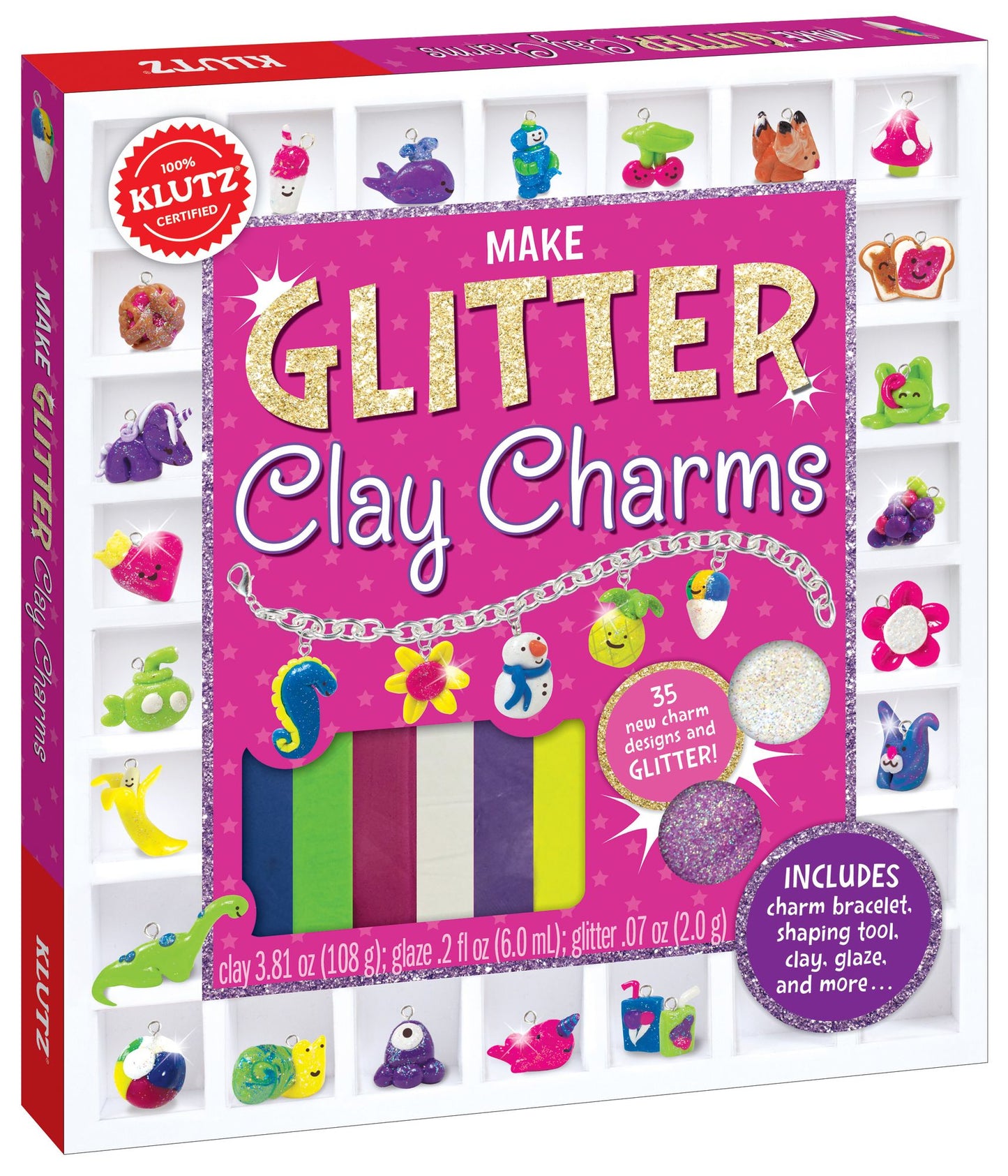 GLITTER CLAY CHARMS