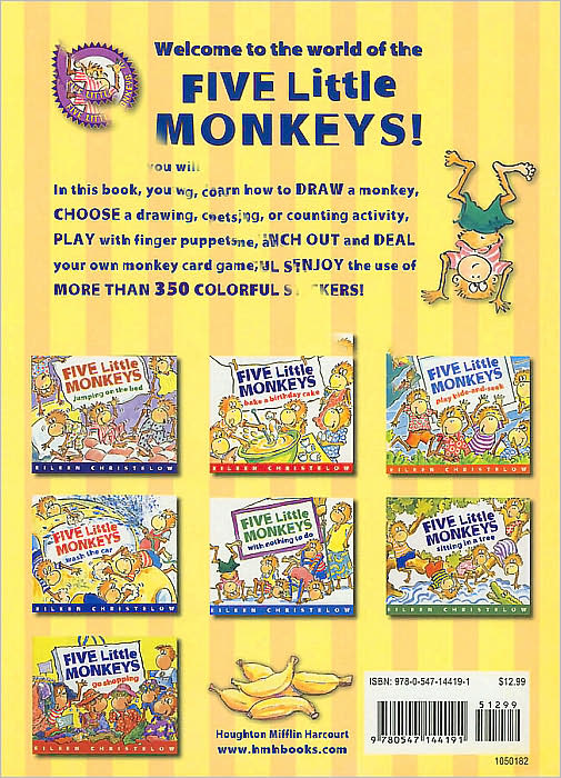 Five Little Monkeys Super Sticker Activity Book