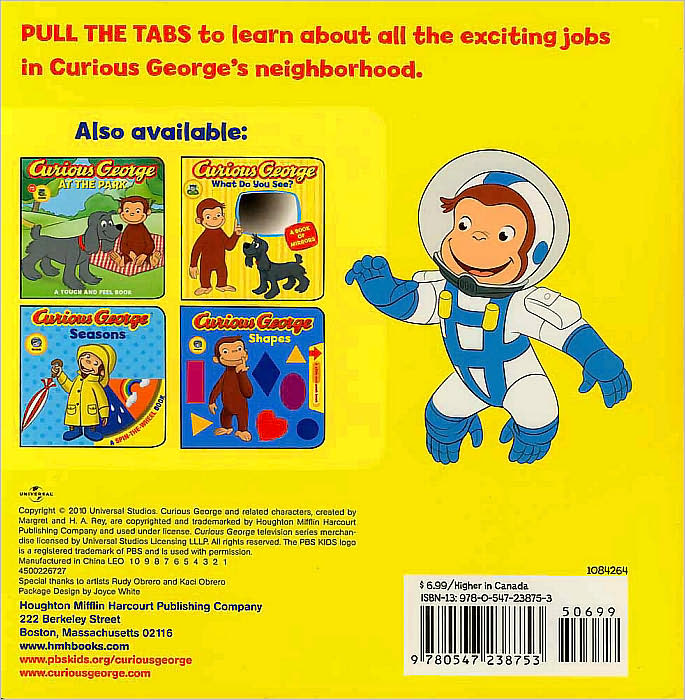 Curious George Neighborhood Friends (CGTV Pull Tab Board Book)