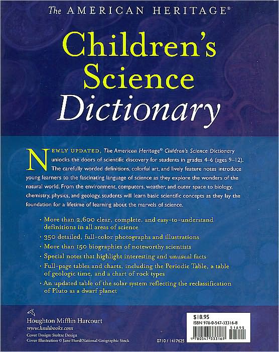 The American Heritage Children's Science Dictionary