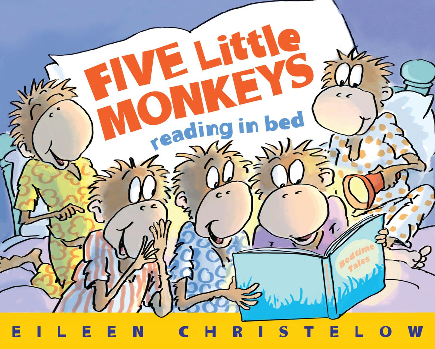 Five Little Monkeys Reading in Bed