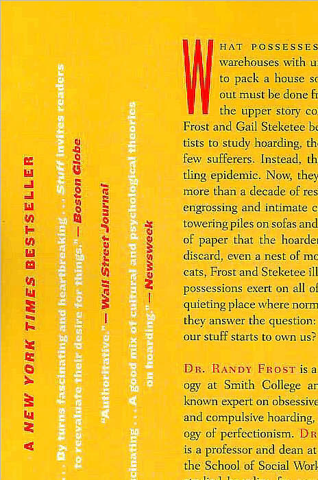 Stuff: Compulsive Hoarding and the Meaning of Things