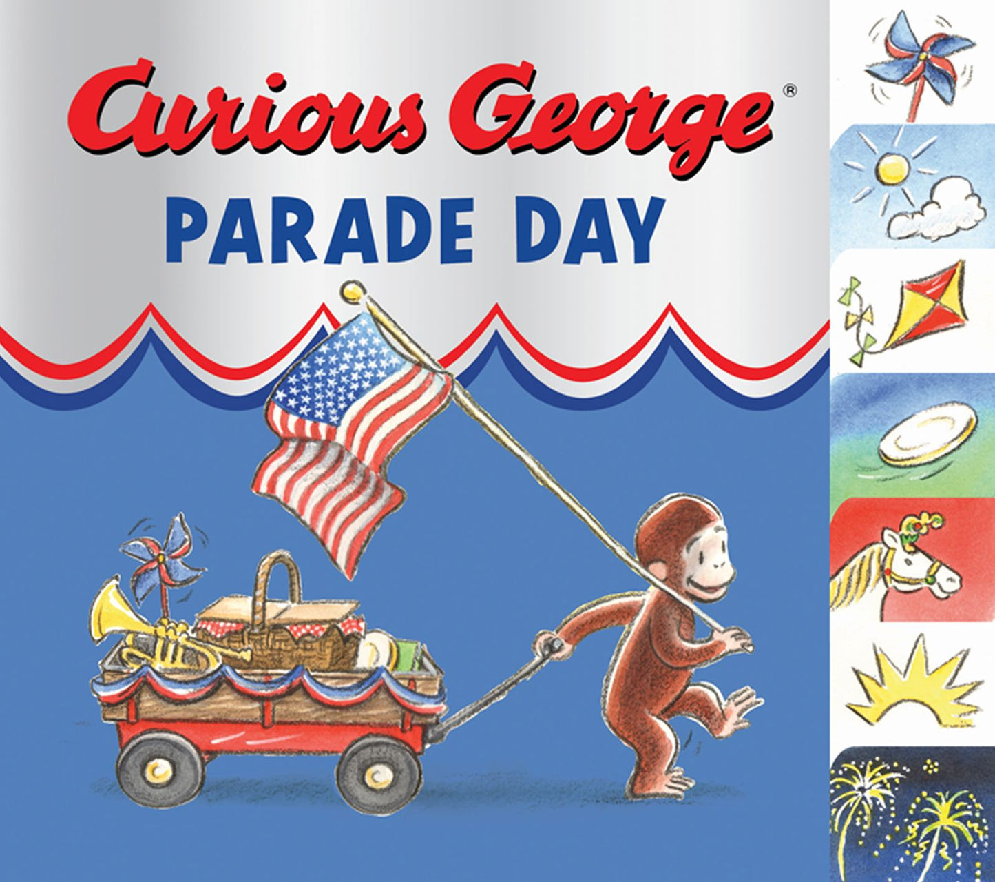Curious George Parade Day tabbed board book