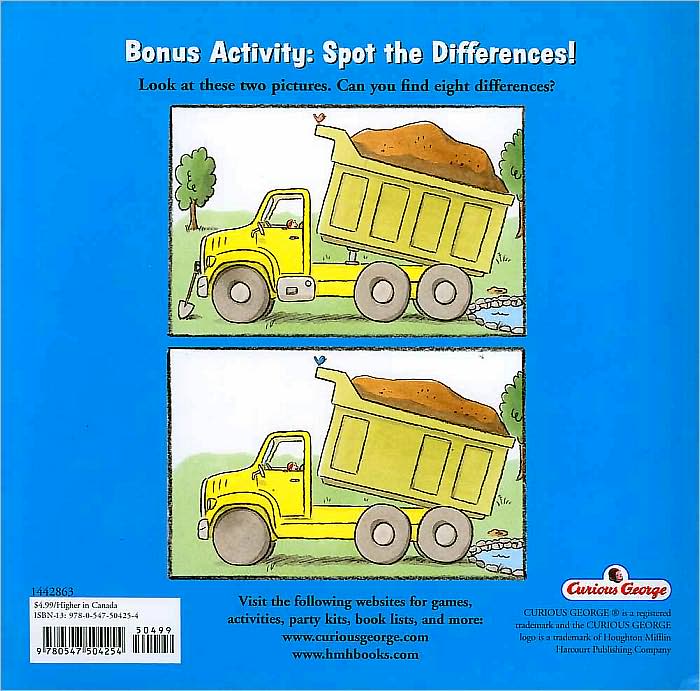 Curious George and the Dump Truck (8x8 with stickers)