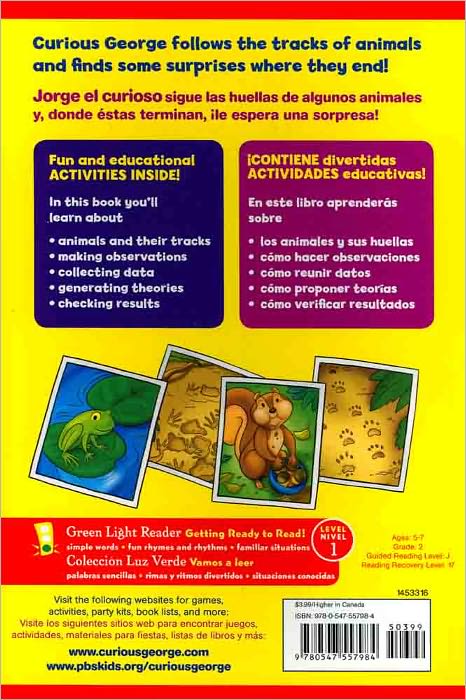 Curious George Dinosaur Tracks/Jorge el curioso huellas de dinosaurio (CGTV Reader Bilingual Edition)