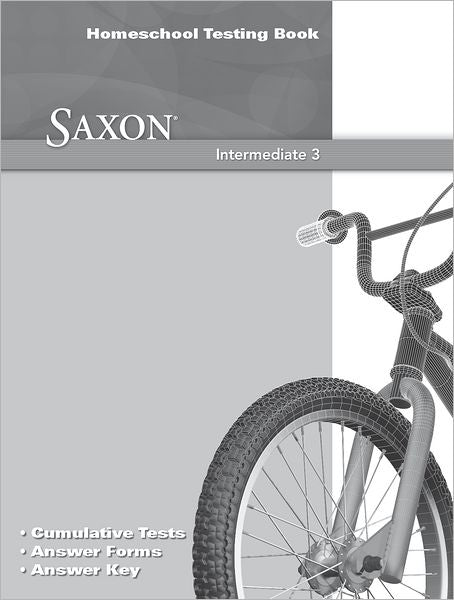 Saxon Math Intermediate 3: Testing Book