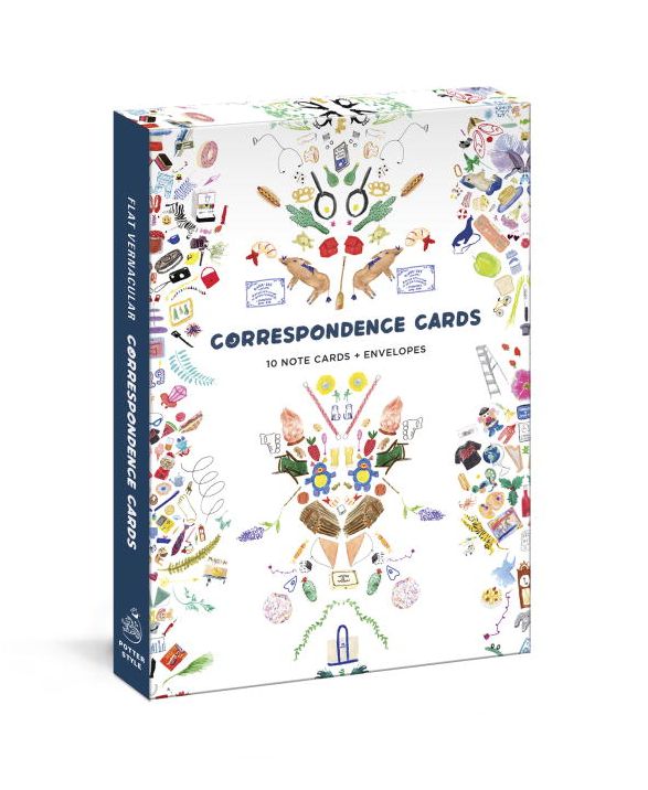 Flat Vernacular Correspondence Cards: 10 Note Cards + Envelopes