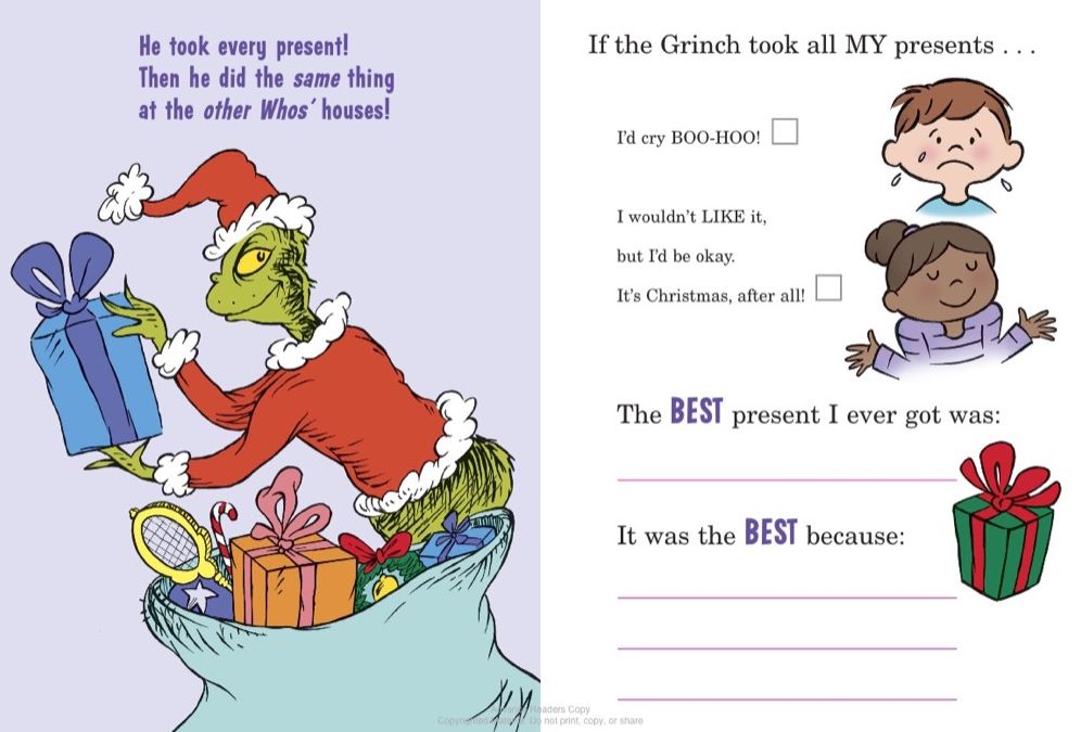 My Book about Christmas by Me, Myself: With Some Help from the Grinch & Dr. Seuss