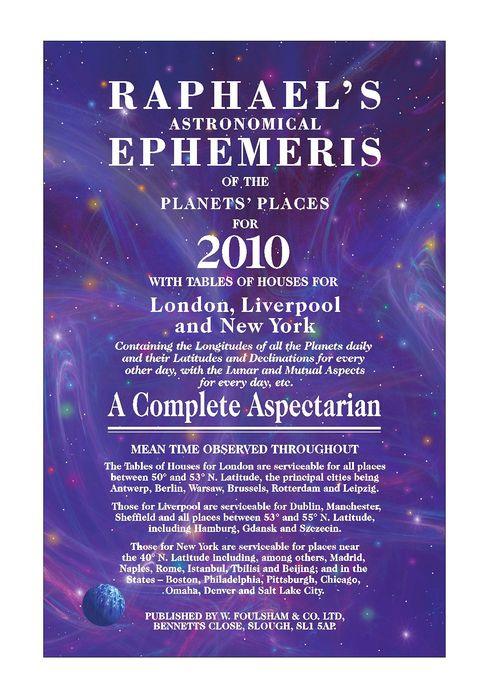 Raphael's Astronomical Ephemeris of the Planets 2010