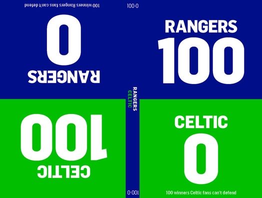 100-0: Celtic-Rangers/Rangers-Celtic