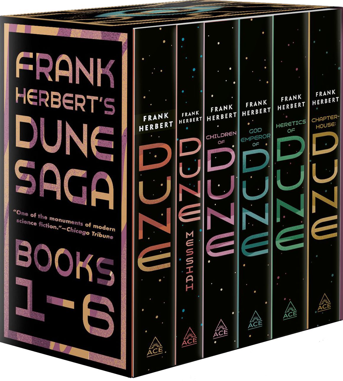 Frank Herbert's Dune Saga 6-Book Boxed Set: Dune, Dune Messiah, Children of Dune, God Emperor of Dune, Heretics of Dune, and Chapterhouse: Dune