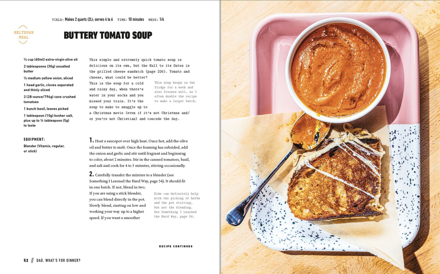 Dad, What's For Dinner?: Lifesaving Recipes to Avoid Meltdowns, Have Fun in the Kitchen, and Keep Your Kid Well Fed: A Cookbook