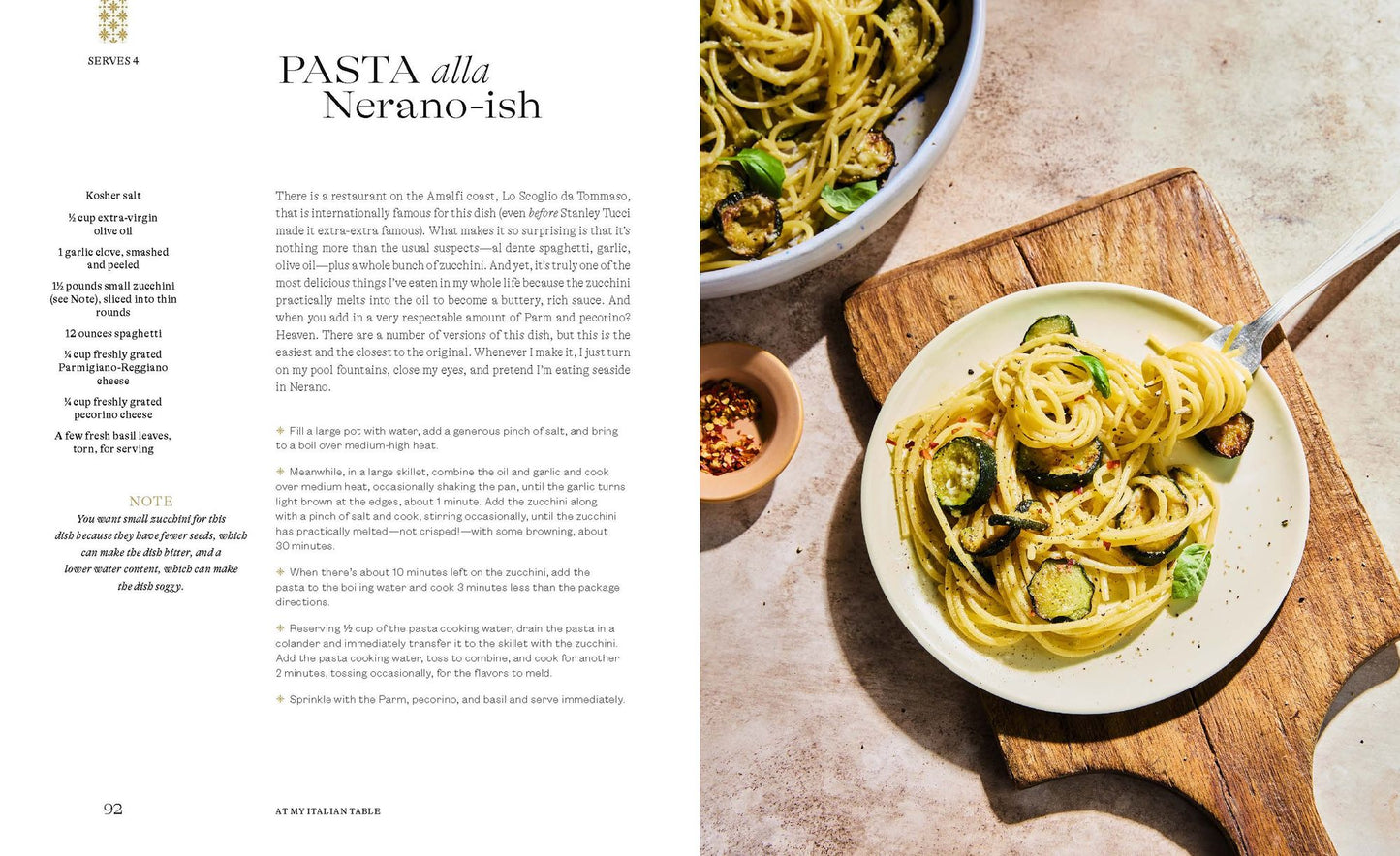 At My Italian Table: Family Recipes from My Cucina to Yours: A Cookbook