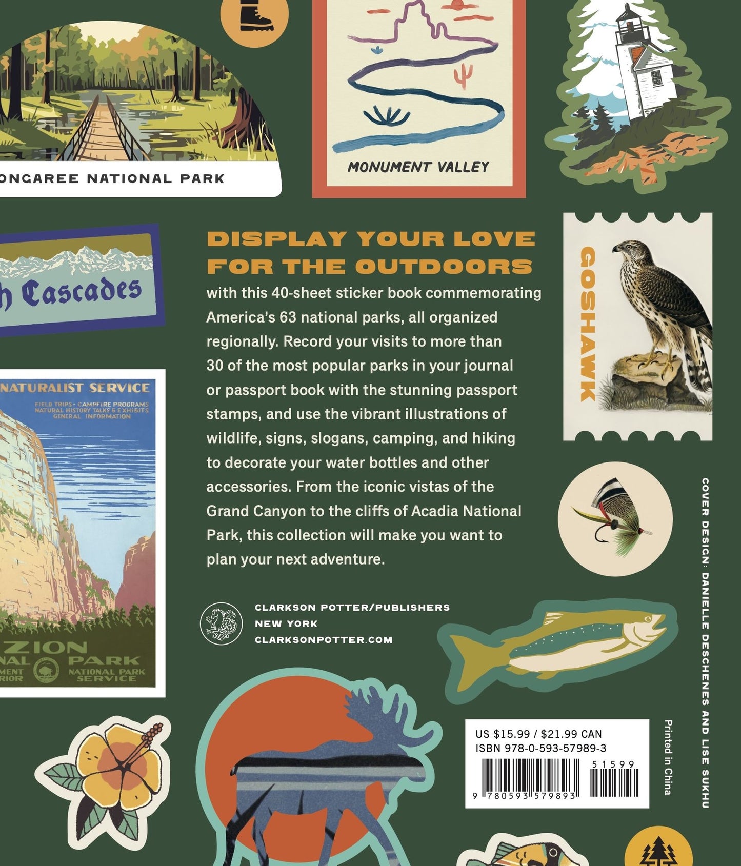 National Parks Stickerology: Stickers for Hikers, Campers, Explorers, and More: Stickers for Journals, Water Bottles, Laptops, Planners, and Smartphones