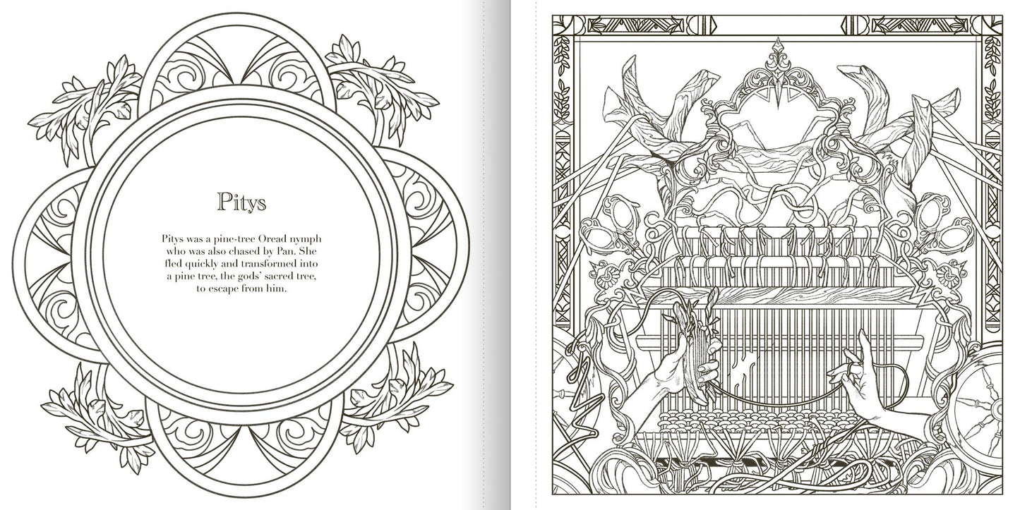 The Greek Mythology Coloring Book: Epic Scenes from Olympus and Beyond