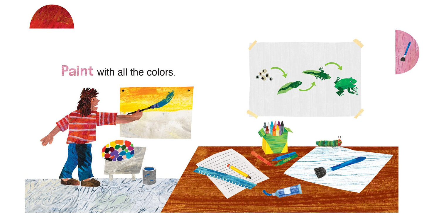A Day at School with The Very Hungry Caterpillar: A Tabbed Board Book