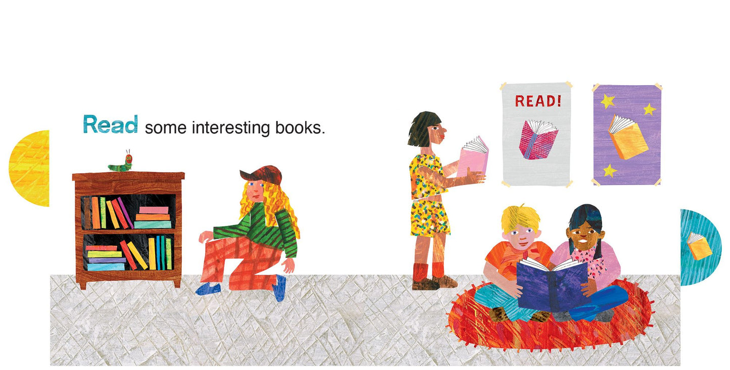 A Day at School with The Very Hungry Caterpillar: A Tabbed Board Book