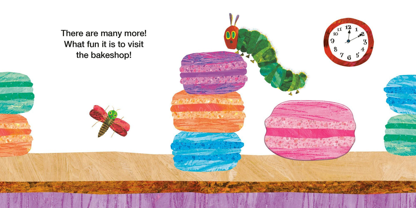 The Very Hungry Caterpillar at the Bakeshop: A Peek-Through Book with Raised Pieces