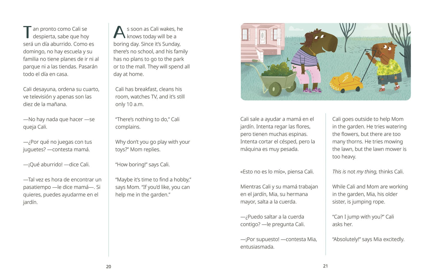 Cali'S Fun Bilingual Tales: 5-Minute Stories in Spanish and English