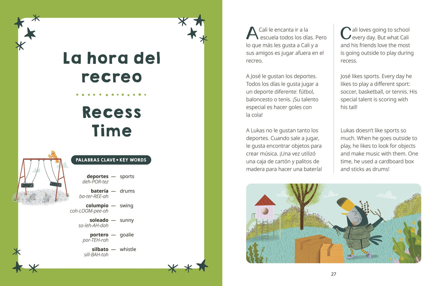 Cali'S Fun Bilingual Tales: 5-Minute Stories in Spanish and English