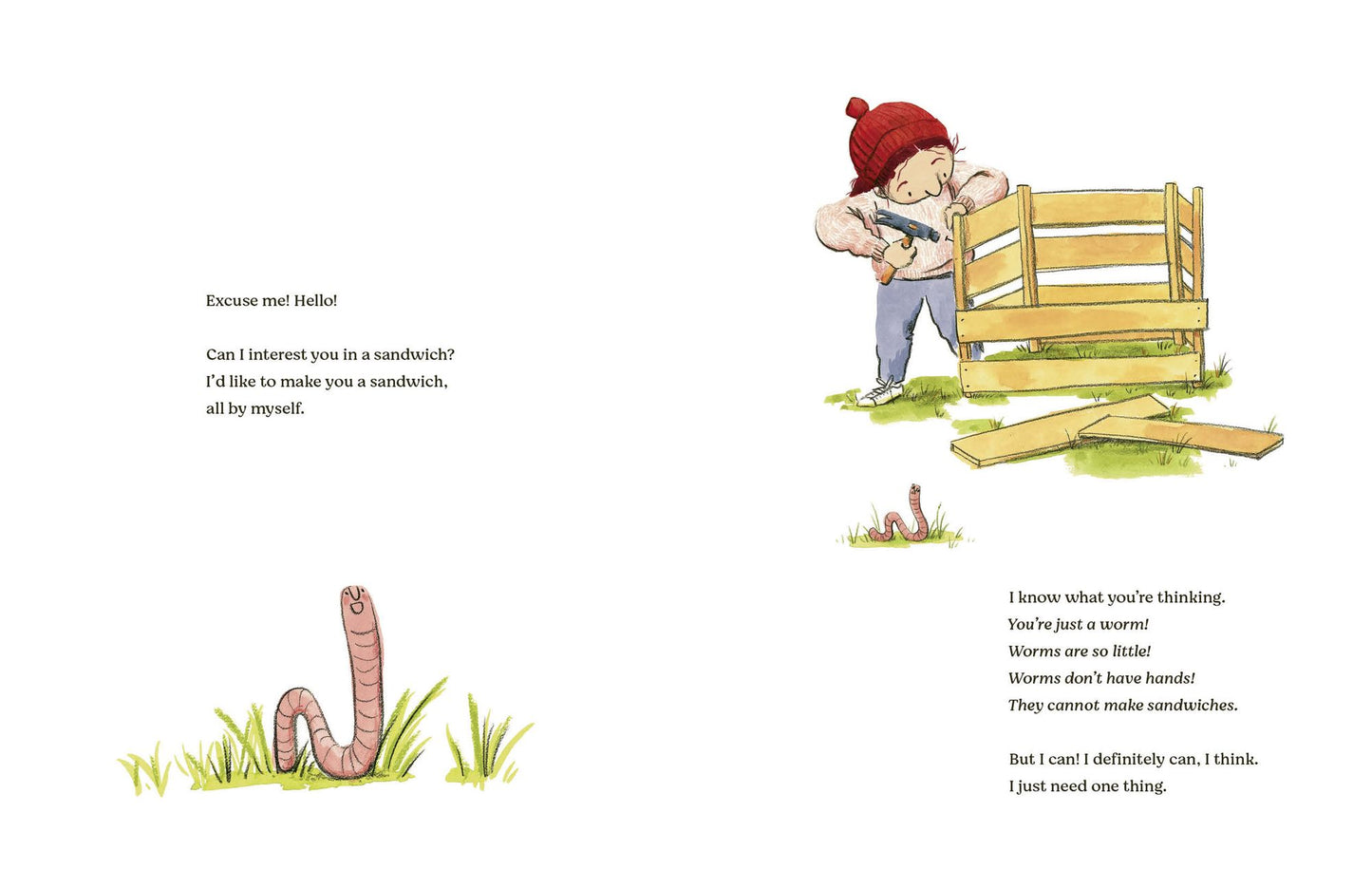 Worm Makes a Sandwich