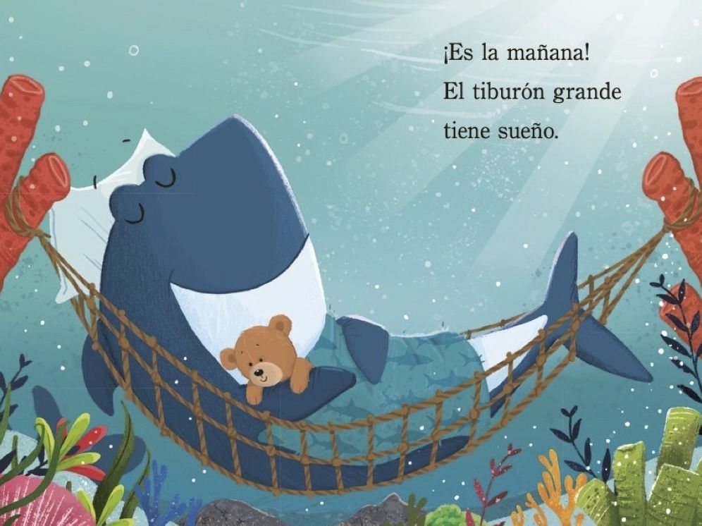 Tiburon grande, tiburon pequeno van a la escuela (Big Shark, Little Shark Go to School)