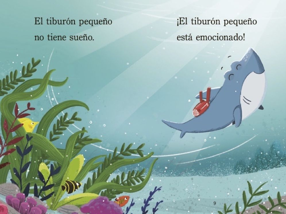 Tiburon grande, tiburon pequeno van a la escuela (Big Shark, Little Shark Go to School)