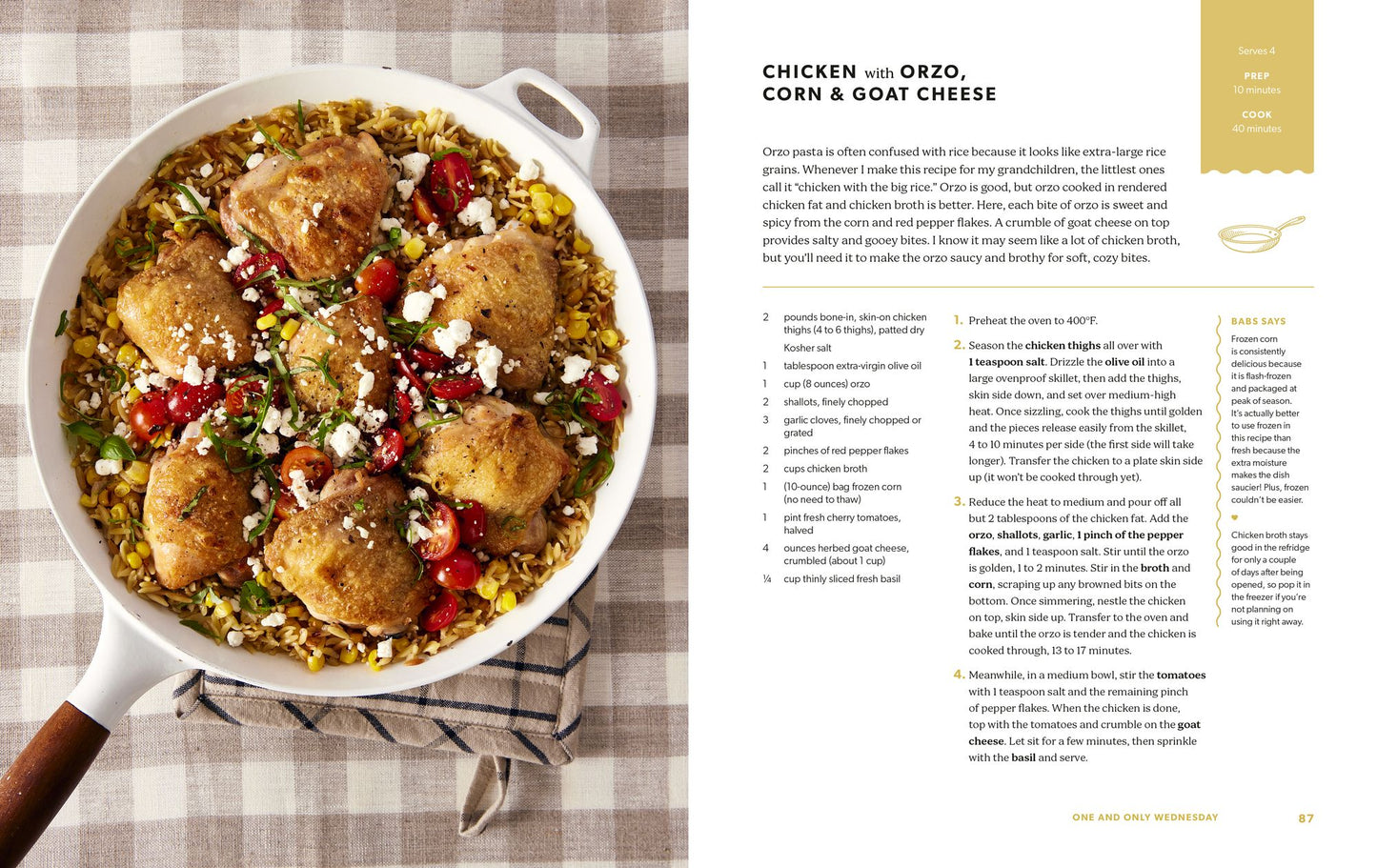 Every Day with Babs: 101 Family-Friendly Dinners for Every Day of the Week: A Cookbook