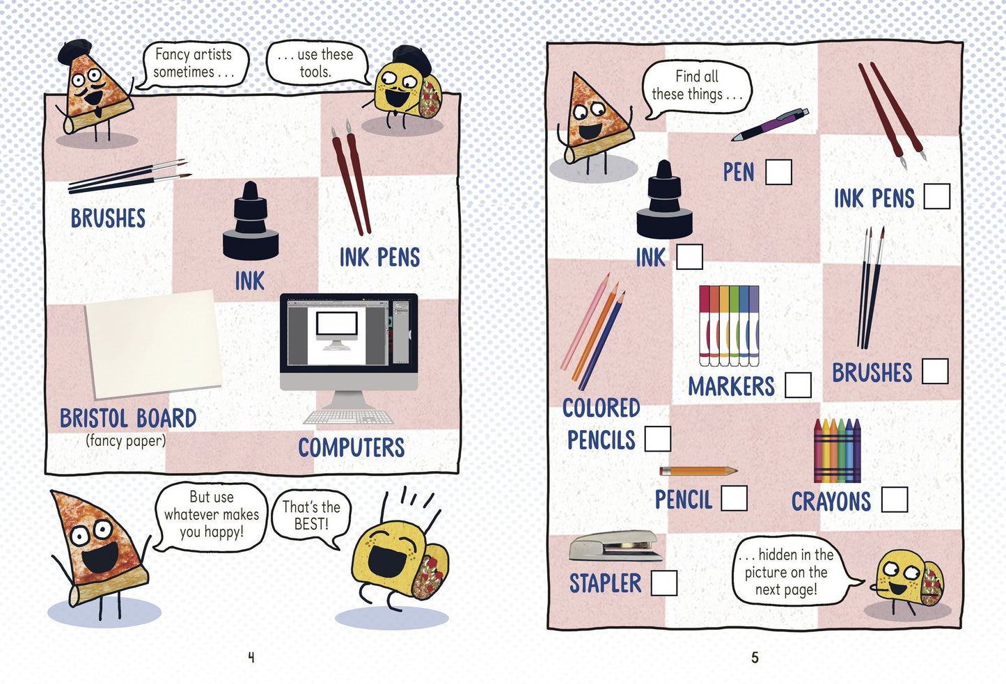 Pizza and Taco: Draw Your Own Comic!