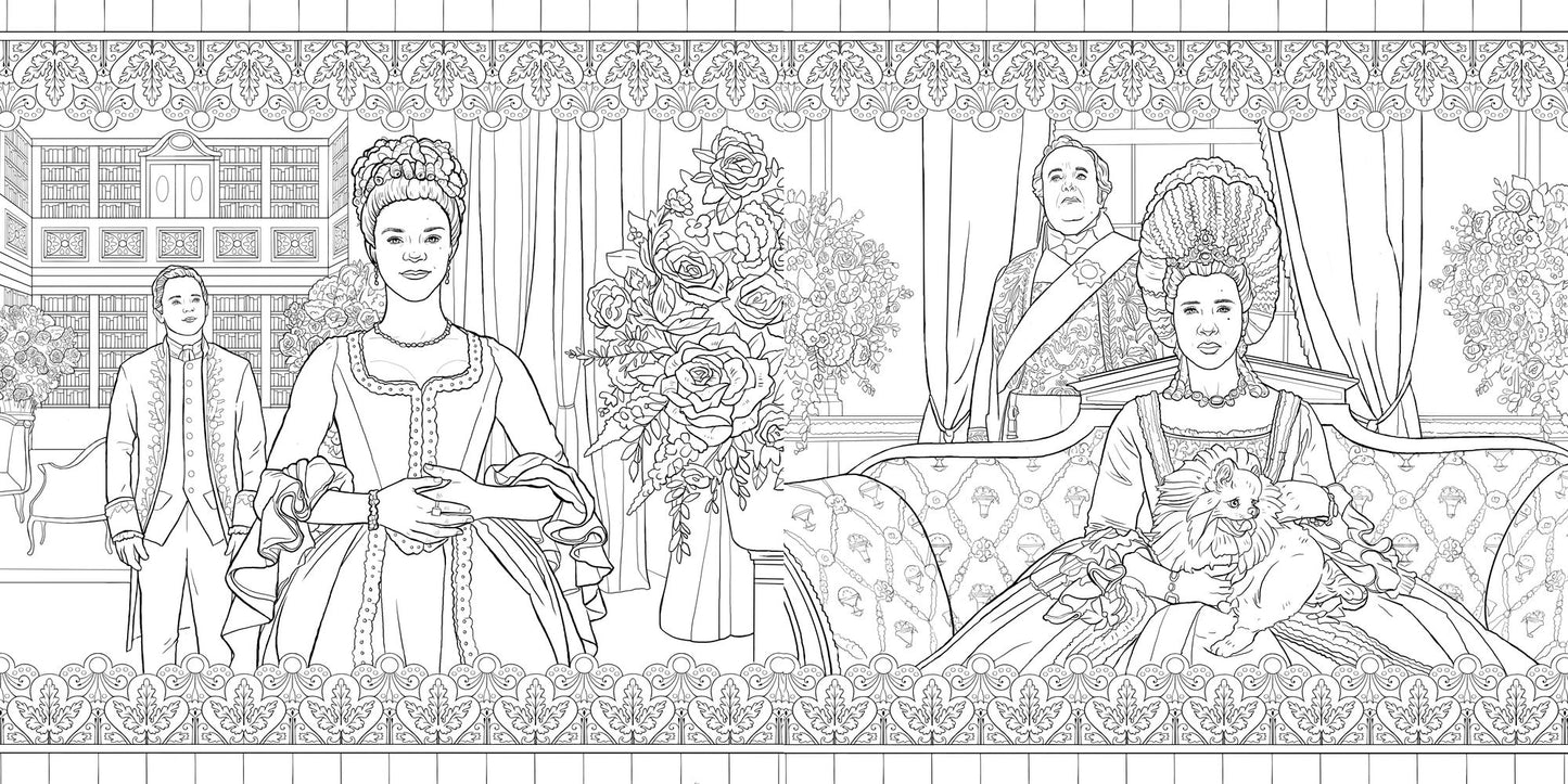 Queen Charlotte, A Bridgerton Story: The Official Coloring Book