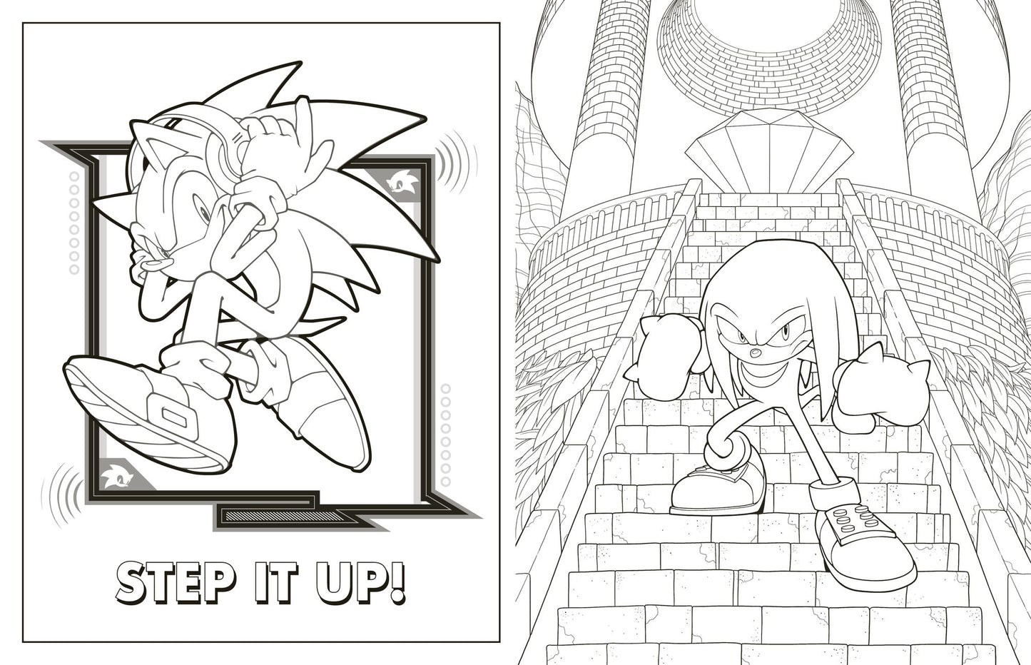 Sonic and Shadow: The Official Coloring Book