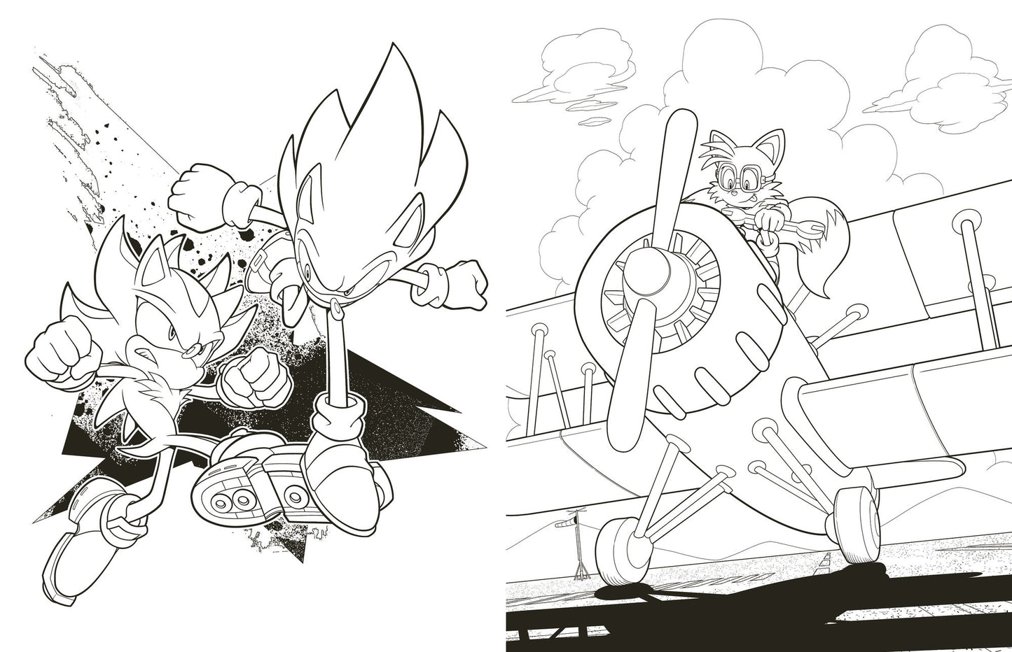 Sonic and Shadow: The Official Coloring Book