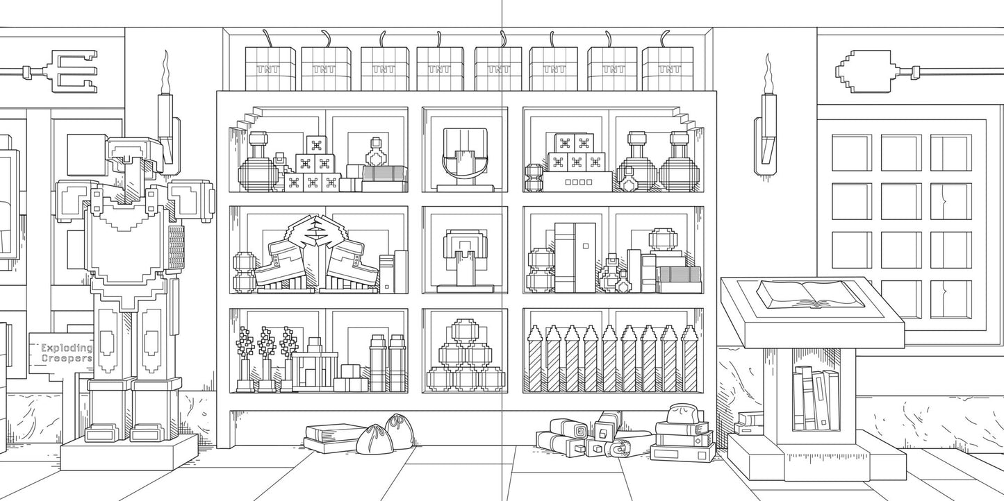 Minecraft Movie Coloring Book