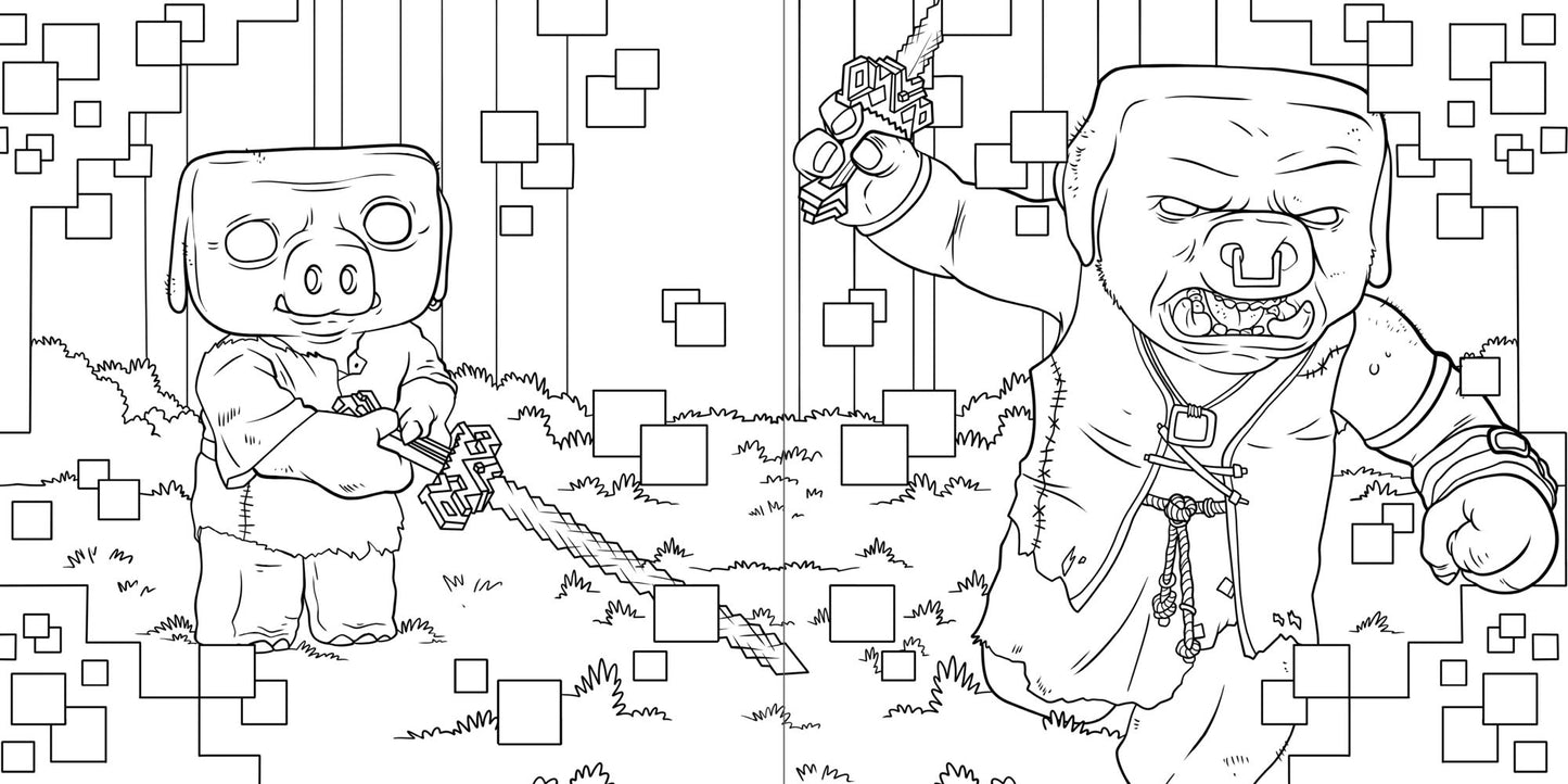 Minecraft Movie Coloring Book