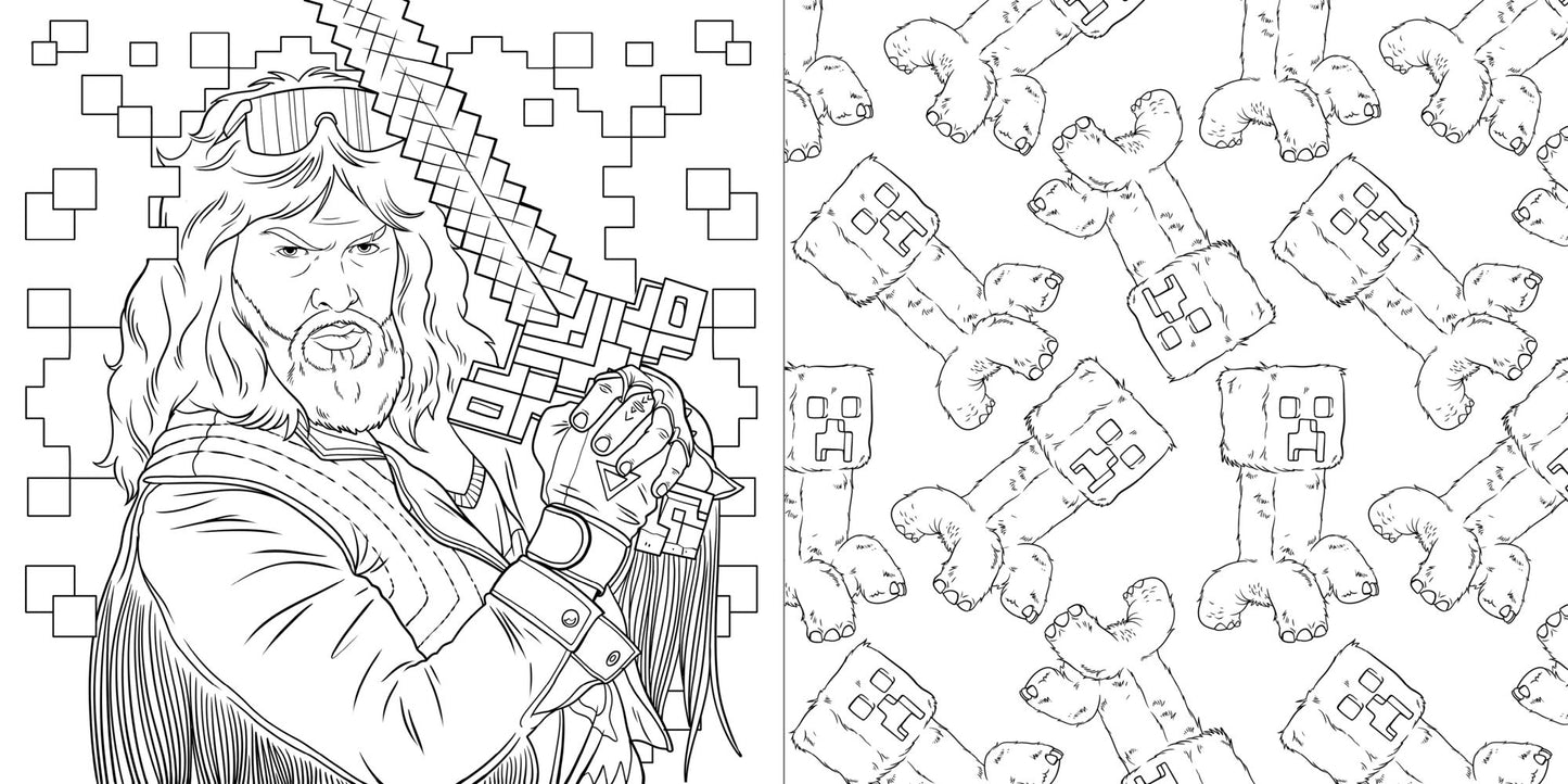 Minecraft Movie Coloring Book