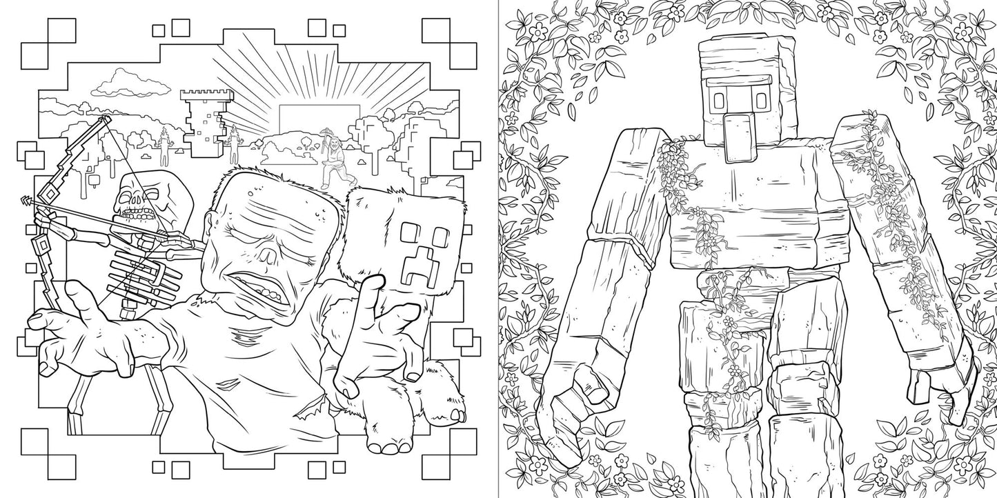 Minecraft Movie Coloring Book