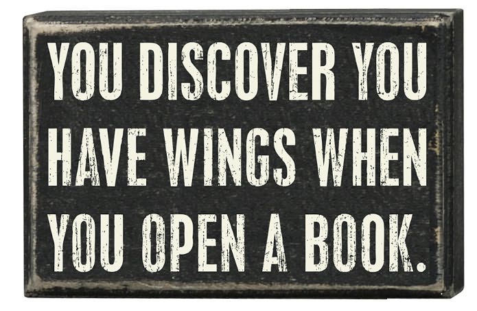 Open A Book Box Sign 8 x 5