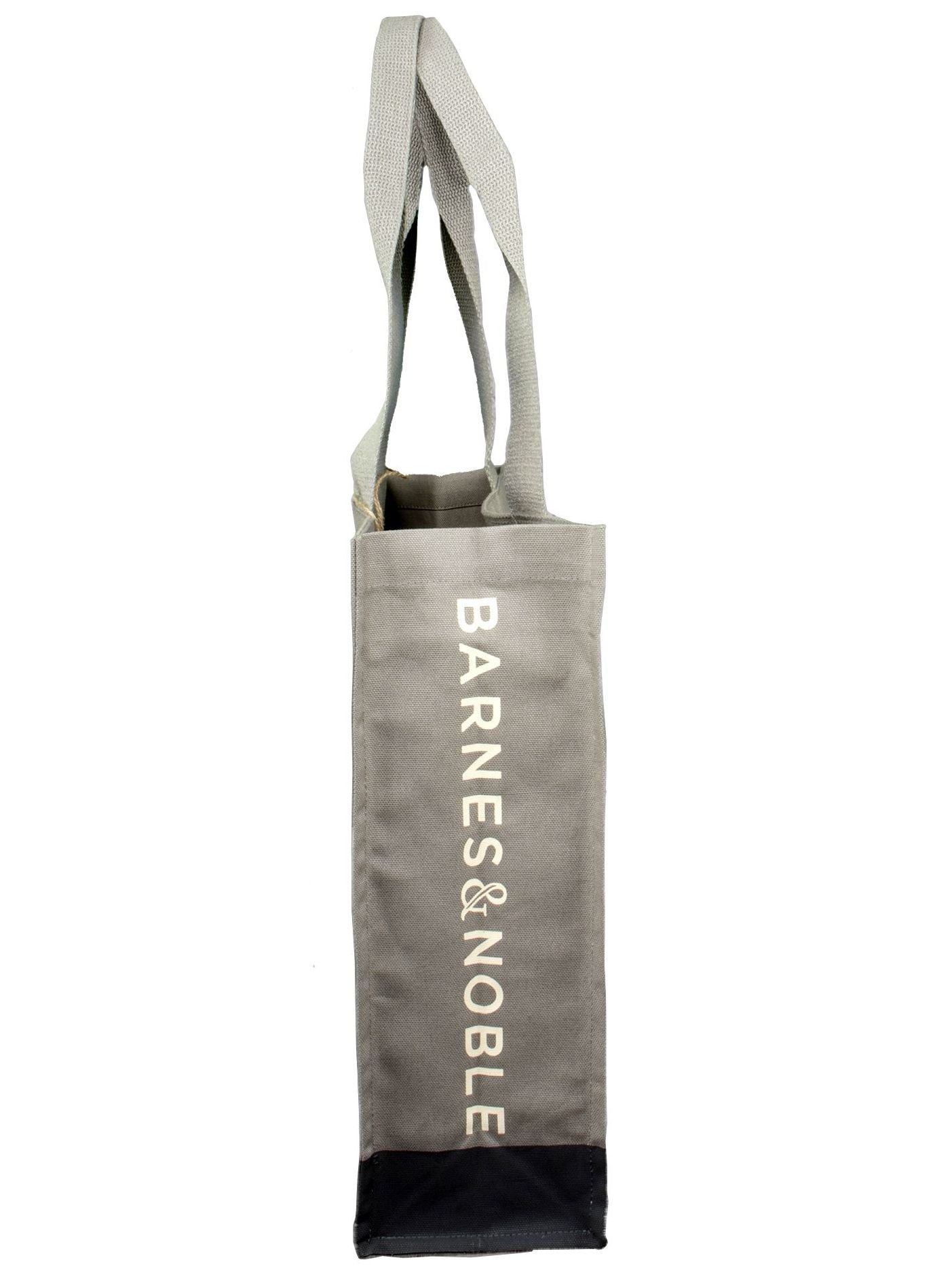 100% Cotton Grey Canvas Tote with Natural Colour Print