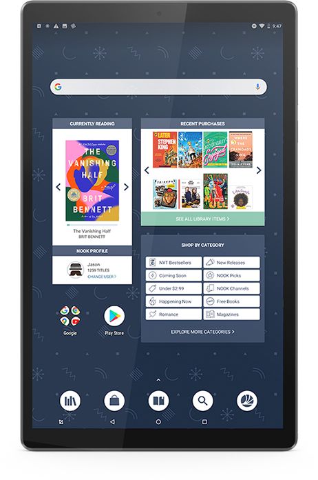 NOOK 10" HD Tablet Designed with Lenovo
