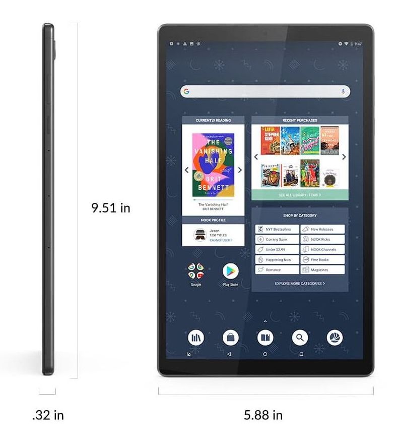 NOOK 10" HD Tablet Designed with Lenovo