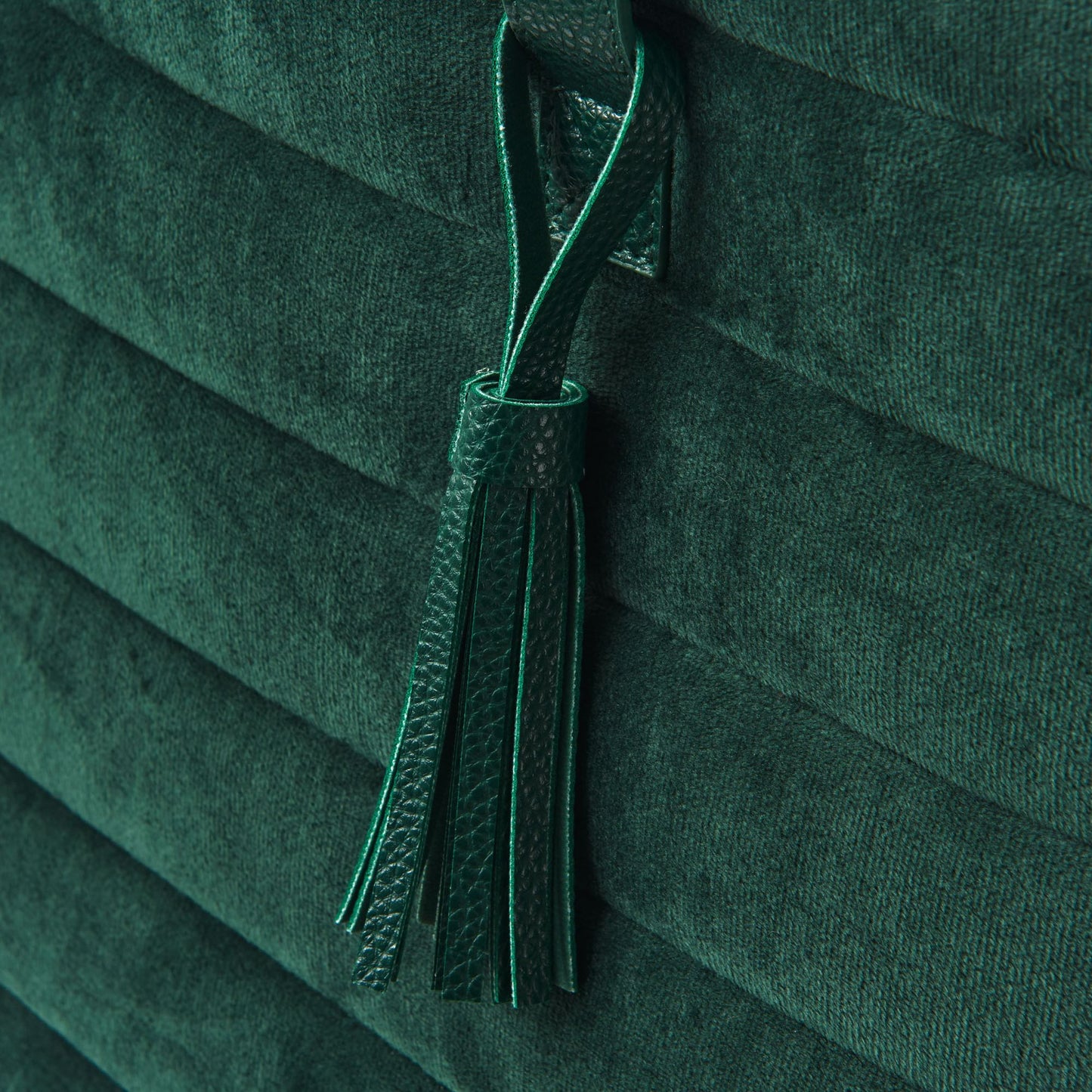 B&N Exclusive Green Quilted Velvet Tote