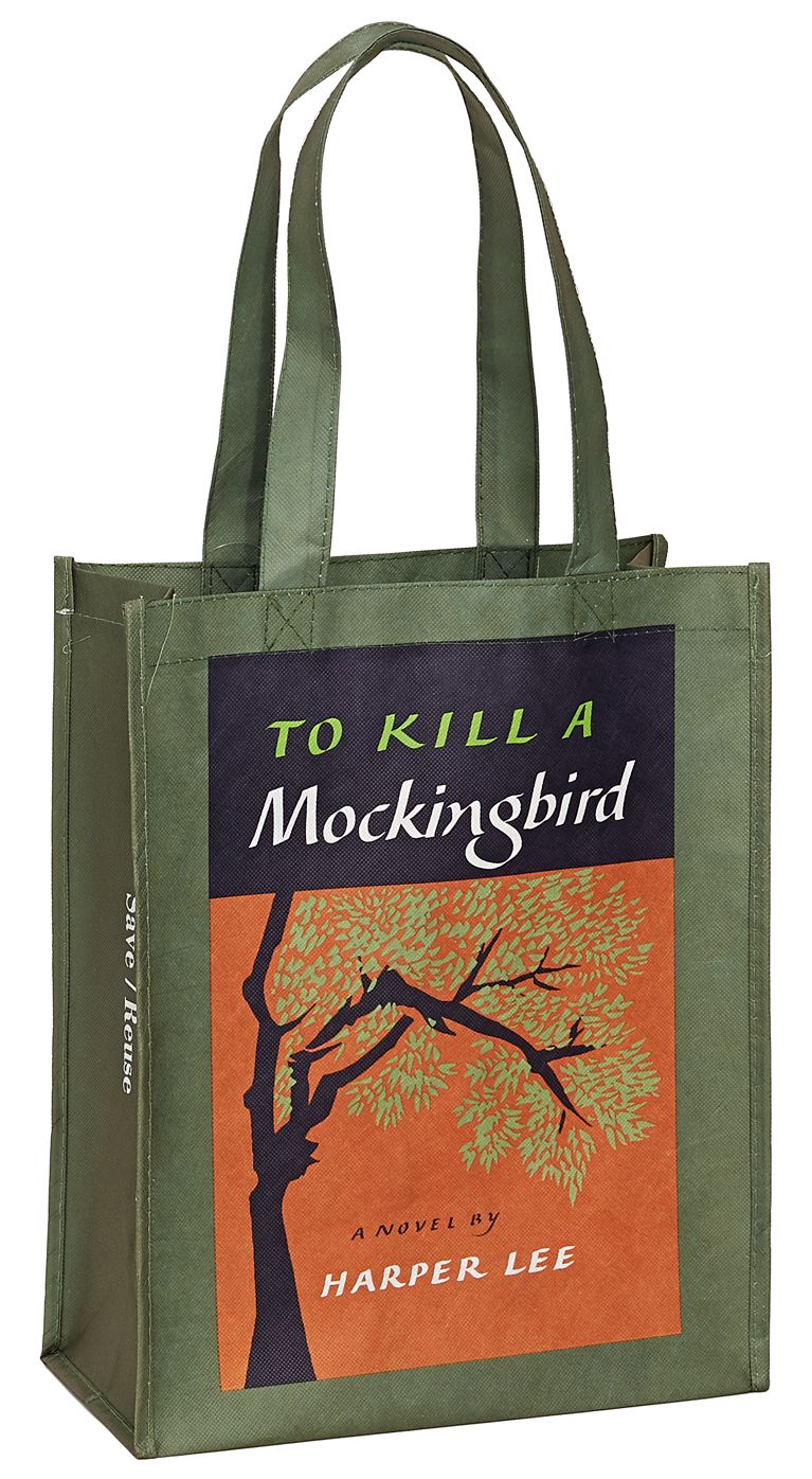 To Kill a Mocking Bird Book Classics "Green" Recycled Tote Bag (12.25x6x15.5)