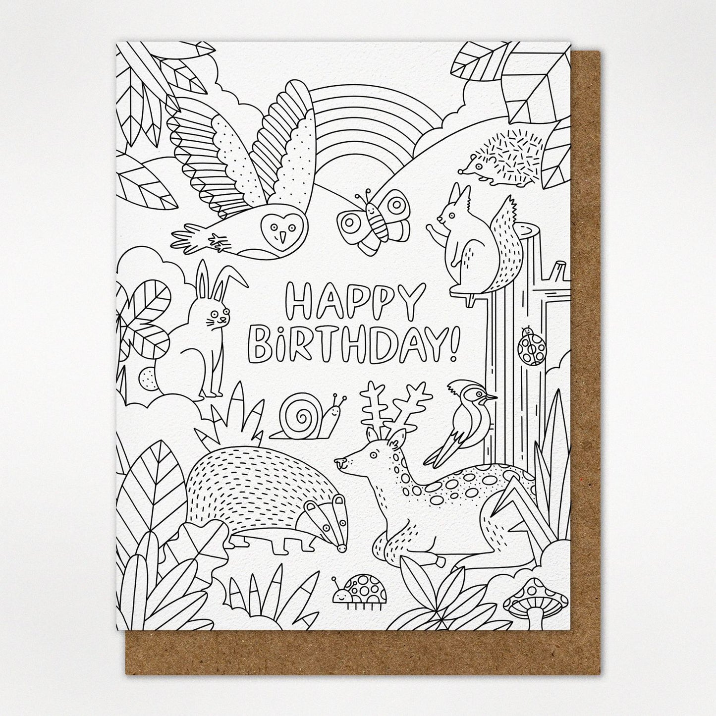 BDAY Color Woodland Critters