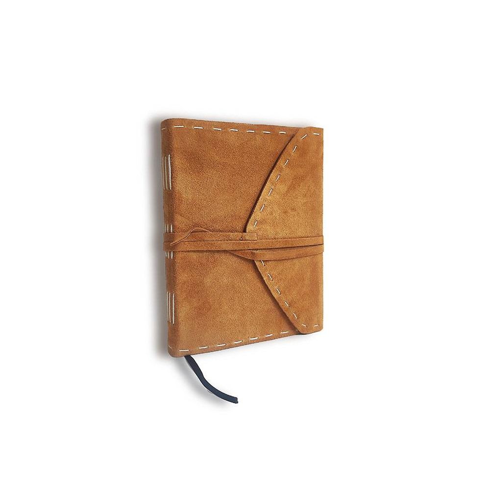 Handstitched Chestnut Suede Journal