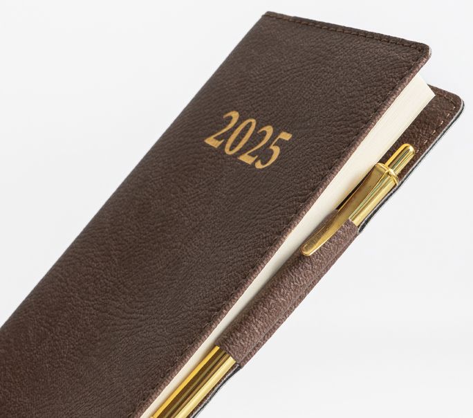 2025 Pocket Weekly Planner Charme Brown