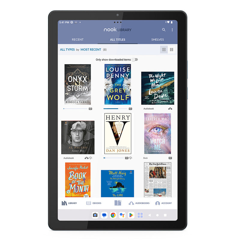 NOOK 9" Lenovo Tablet Frost Blue Edition